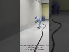 Эффект распыления двухкомпонентной полиуретановой пенной распылительной машины YG